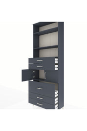 Arges Dolap 4 Raflı 5 Çekmeceli 2 Kapaklı 88x30x243 - S33M060V5A