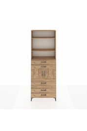 Arges Dolap 4 Raflı 5 Çekmeceli 2 Kapaklı 88x30x243 - S33M060V9A