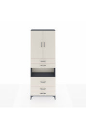 Arges Dolap 4 Raflı 5 Çekmeceli 2 Kapaklı 88x30x243 - S33M061V4A