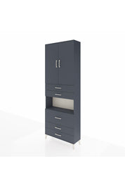 Arges Dolap 4 Raflı 5 Çekmeceli 2 Kapaklı 88x30x243 - S33M061V5A
