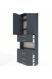 Arges Dolap 4 Raflı 5 Çekmeceli 2 Kapaklı 88x30x243 - S33M061V5A