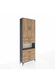 Arges Dolap 4 Raflı 5 Çekmeceli 2 Kapaklı 88x30x243 - S33M061V6A