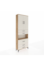 Arges Dolap 4 Raflı 5 Çekmeceli 2 Kapaklı 88x30x243 - S33M061V7A