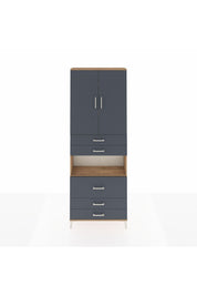 Arges Dolap 4 Raflı 5 Çekmeceli 2 Kapaklı 88x30x243 - S33M061V8A