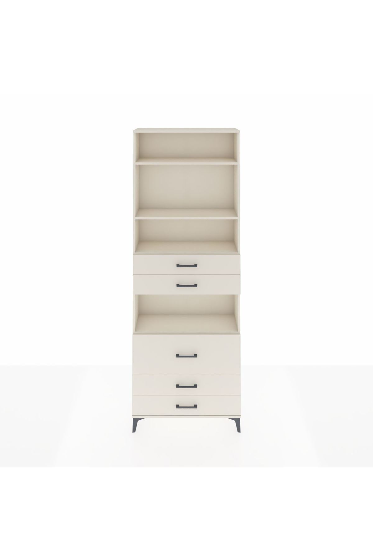 Arges Dolap 4 Raflı 5 Çekmeceli 88x30x243 - S33M062V1A