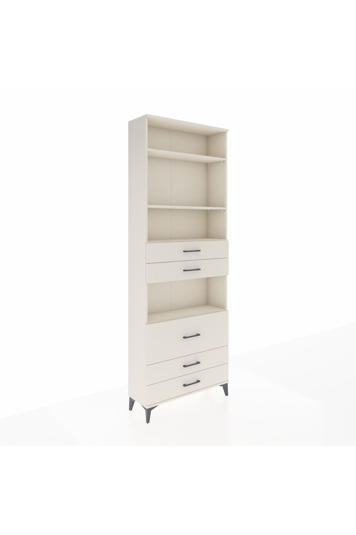 Arges Dolap 4 Raflı 5 Çekmeceli 88x30x243 - S33M062V1A