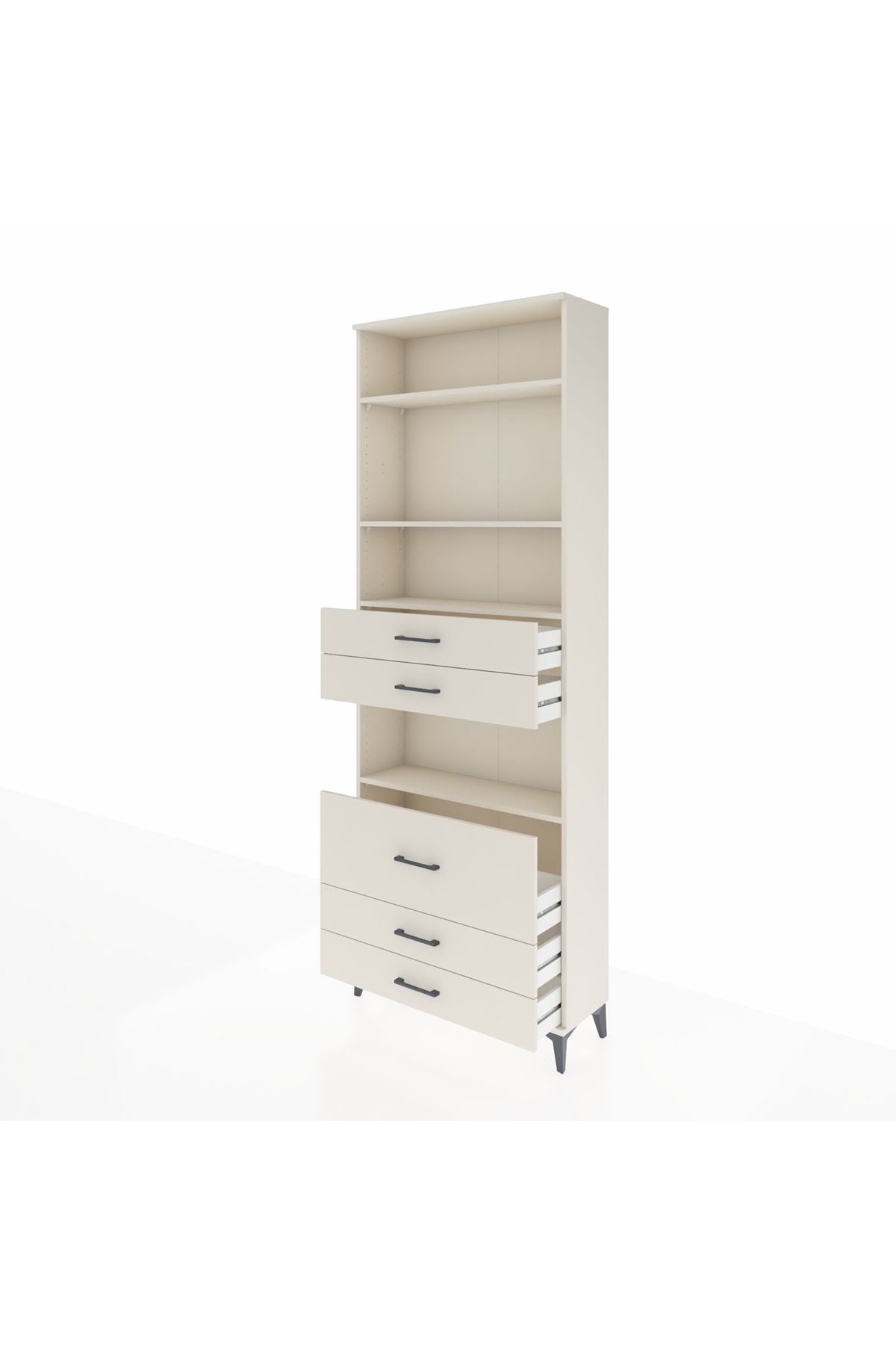 Arges Dolap 4 Raflı 5 Çekmeceli 88x30x243 - S33M062V1A