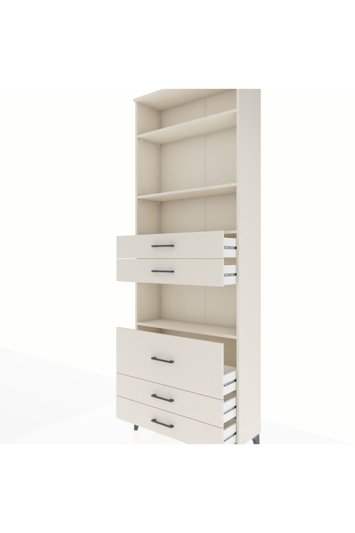 Arges Dolap 4 Raflı 5 Çekmeceli 88x30x243 - S33M062V1A
