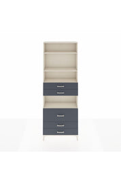Arges Dolap 4 Raflı 5 Çekmeceli 88x30x243 - S33M062V2A