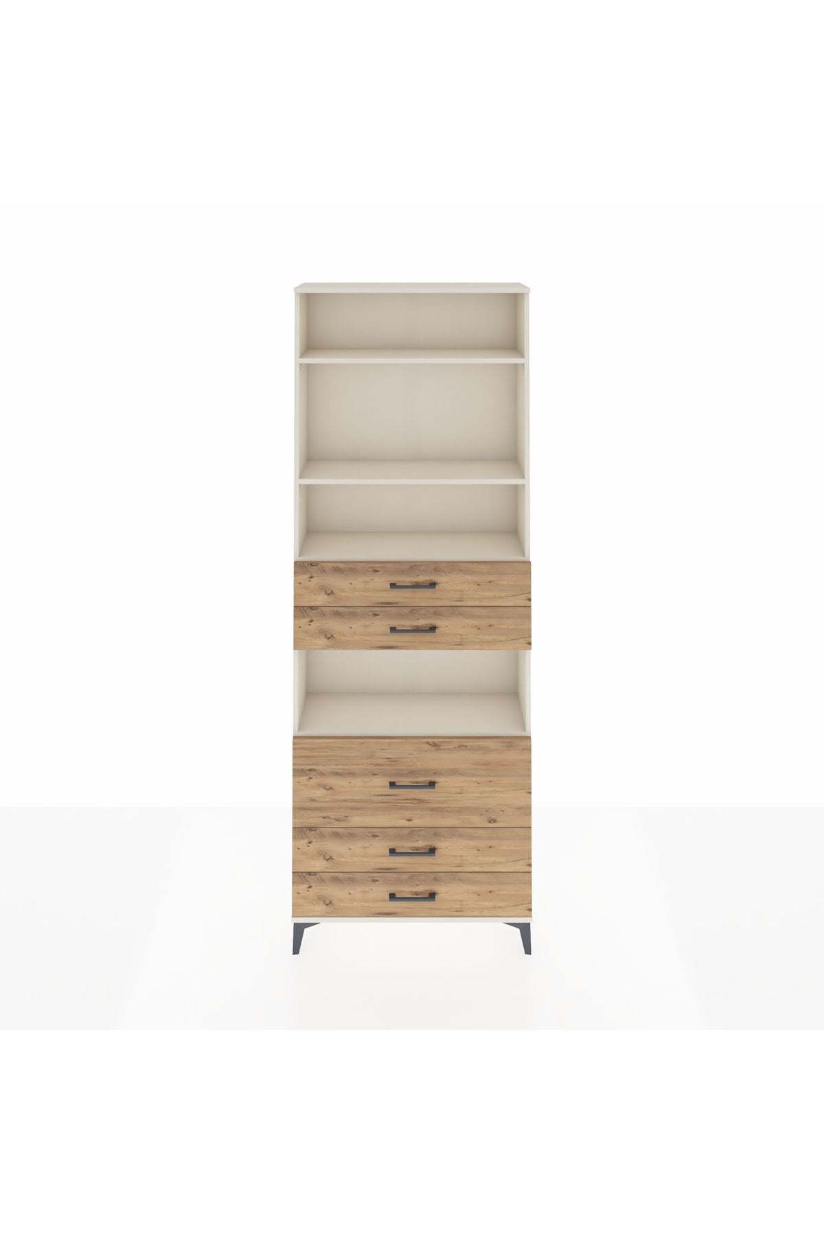 Arges Dolap 4 Raflı 5 Çekmeceli 88x30x243 - S33M062V3A