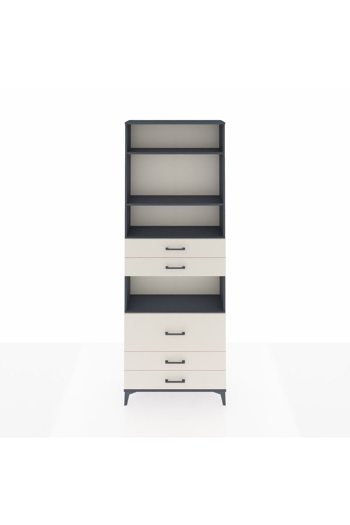 Arges Dolap 4 Raflı 5 Çekmeceli 88x30x243 - S33M062V4A