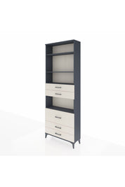 Arges Dolap 4 Raflı 5 Çekmeceli 88x30x243 - S33M062V4A