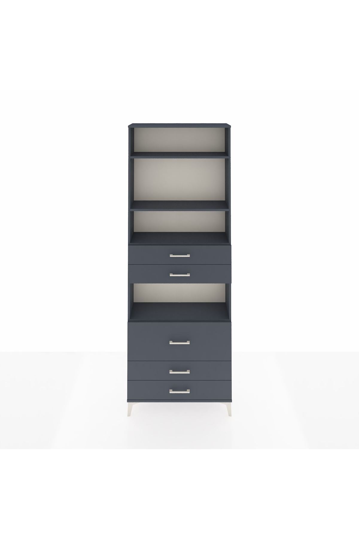 Arges Dolap 4 Raflı 5 Çekmeceli 88x30x243 - S33M062V5A