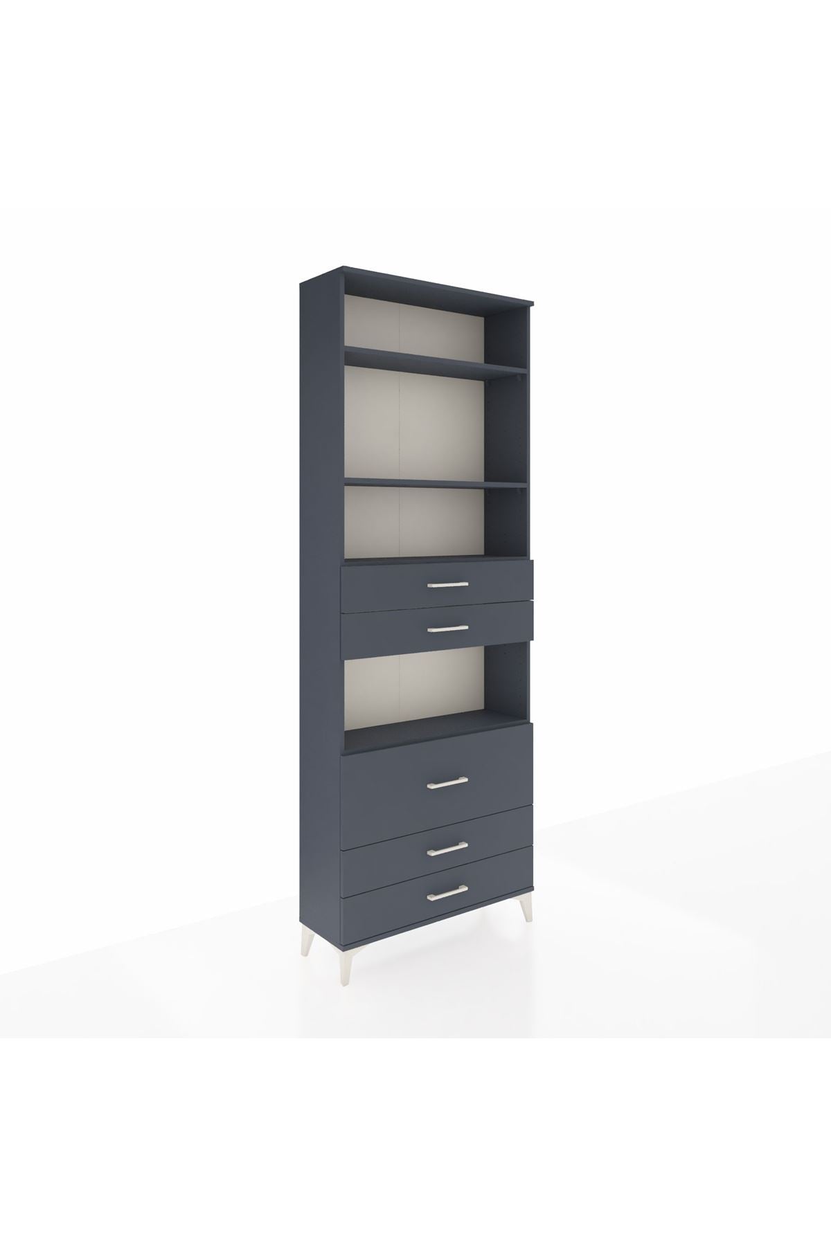 Arges Dolap 4 Raflı 5 Çekmeceli 88x30x243 - S33M062V5A