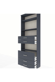 Arges Dolap 4 Raflı 5 Çekmeceli 88x30x243 - S33M062V5A