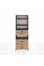 Arges Dolap 4 Raflı 5 Çekmeceli 88x30x243 - S33M062V6A
