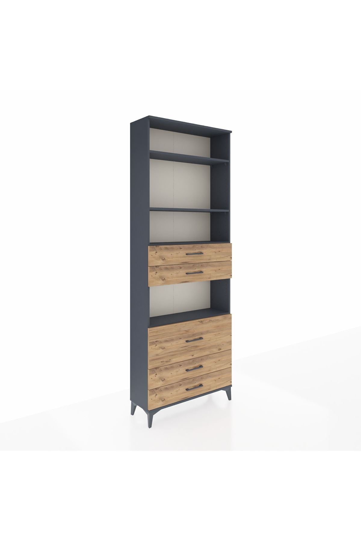 Arges Dolap 4 Raflı 5 Çekmeceli 88x30x243 - S33M062V6A