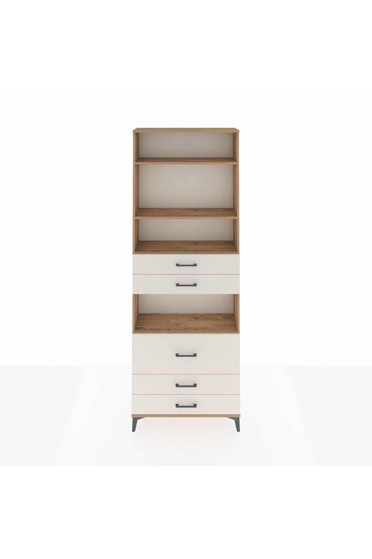 Arges Dolap 4 Raflı 5 Çekmeceli 88x30x243 - S33M062V7A