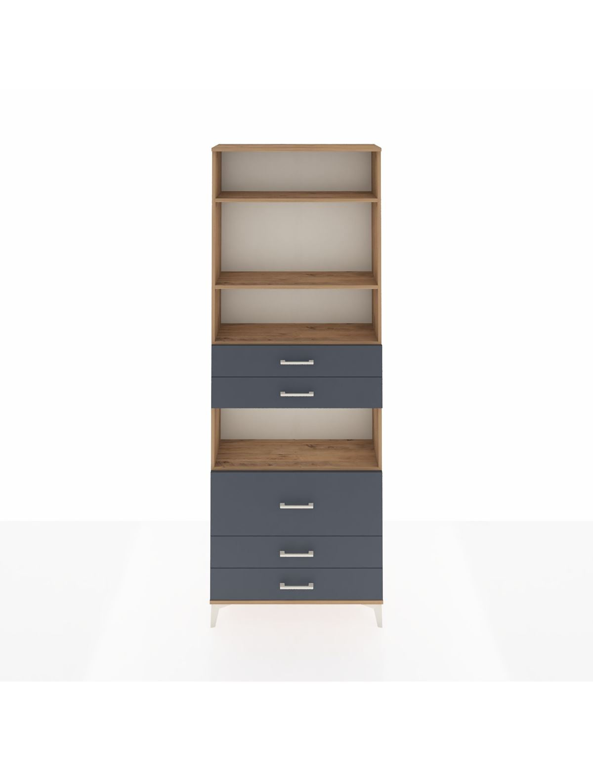 Arges Dolap 4 Raflı 5 Çekmeceli 88x30x243 - S33M062V8A