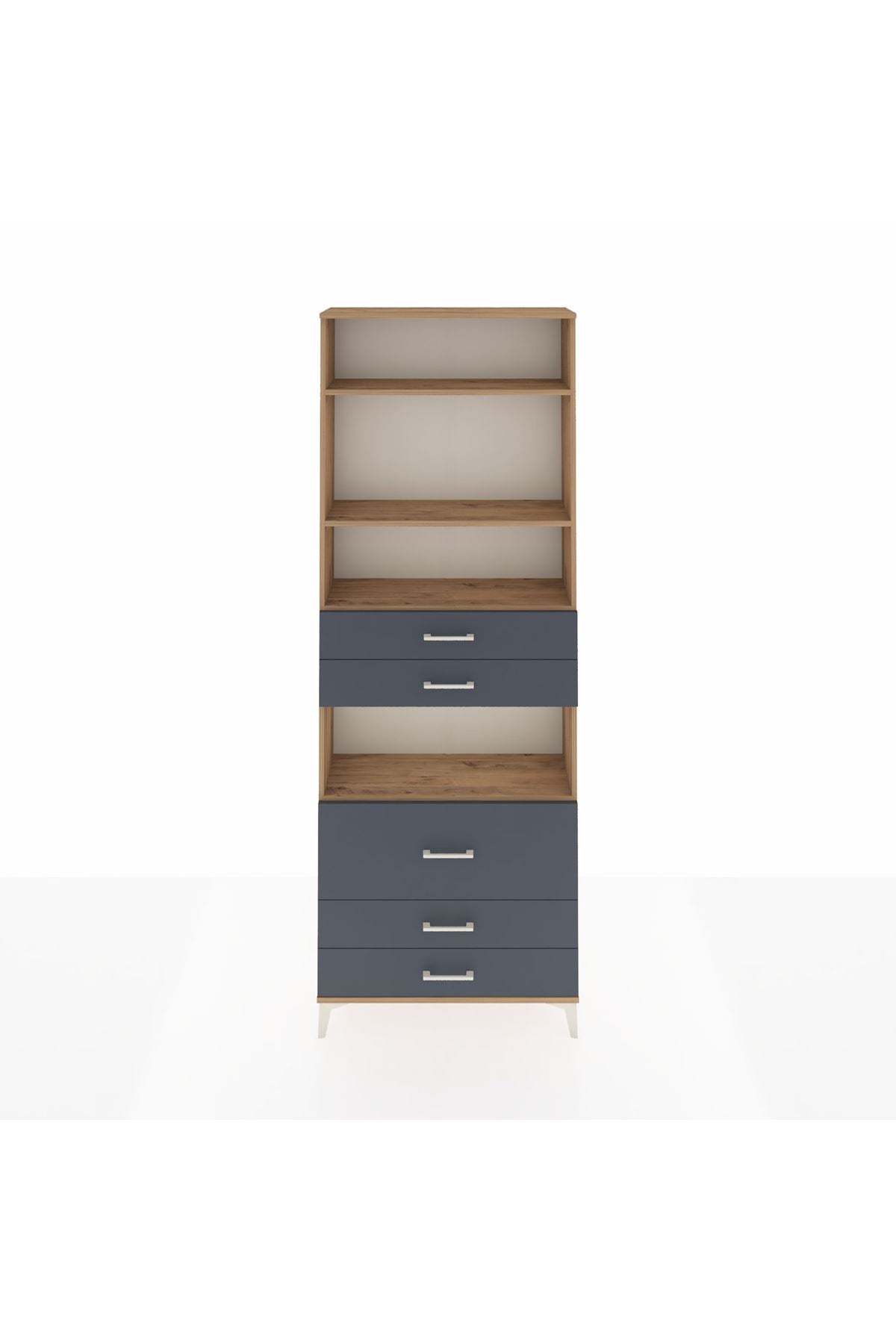 Arges Dolap 4 Raflı 5 Çekmeceli 88x30x243 - S33M062V8A