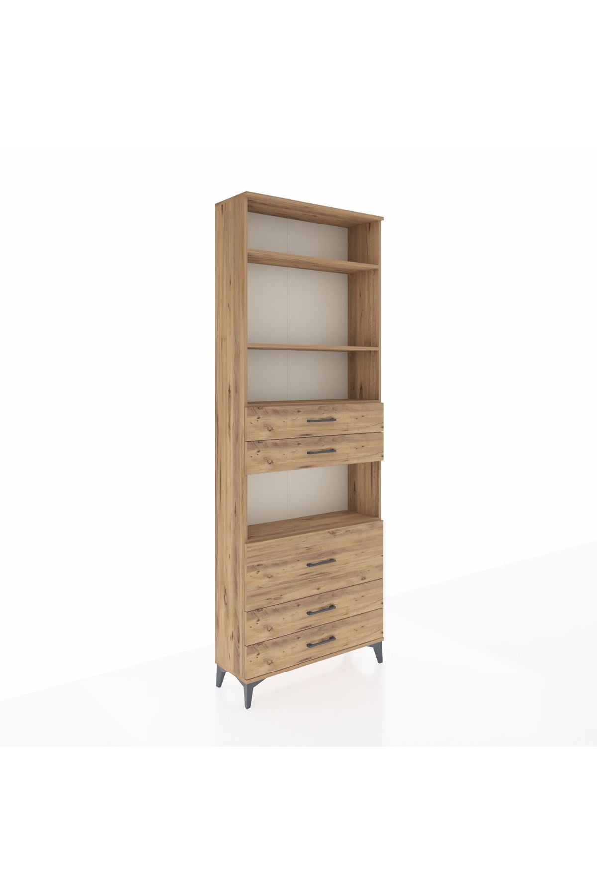 Arges Dolap 4 Raflı 5 Çekmeceli 88x30x243 - S33M062V9A
