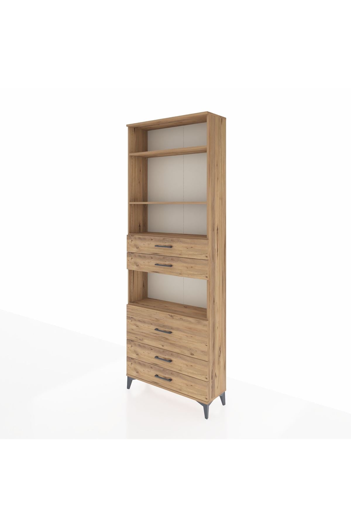 Arges Dolap 4 Raflı 5 Çekmeceli 88x30x243 - S33M062V9A