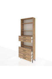 Arges Dolap 4 Raflı 5 Çekmeceli 88x30x243 - S33M062V9A