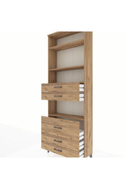 Arges Dolap 4 Raflı 5 Çekmeceli 88x30x243 - S33M062V9A