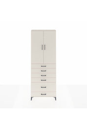 Arges Dolap 3 Raflı 6 Çekmeceli 2 Kapaklı 88x30x243 - S33M063V1A