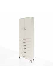 Arges Dolap 3 Raflı 6 Çekmeceli 2 Kapaklı 88x30x243 - S33M063V1A