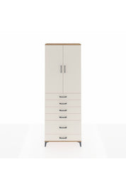 Arges Dolap 3 Raflı 6 Çekmeceli 2 Kapaklı 88x30x243 - S33M063V7A