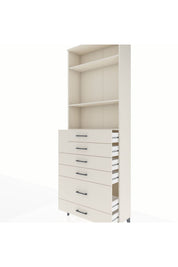 Arges Dolap 3 Raflı 6 Çekmeceli 88x30x243 - S33M064V1A