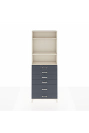 Arges Dolap 3 Raflı 6 Çekmeceli 88x30x243 - S33M064V2A