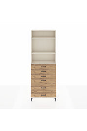 Arges Dolap 3 Raflı 6 Çekmeceli 88x30x243 - S33M064V3A