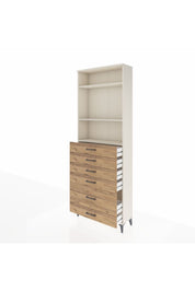 Arges Dolap 3 Raflı 6 Çekmeceli 88x30x243 - S33M064V3A