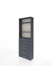 Arges Dolap 3 Raflı 6 Çekmeceli 88x30x243 - S33M064V5A