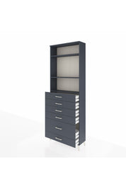Arges Dolap 3 Raflı 6 Çekmeceli 88x30x243 - S33M064V5A