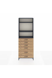 Arges Dolap 3 Raflı 6 Çekmeceli 88x30x243 - S33M064V6A