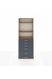 Arges Dolap 3 Raflı 6 Çekmeceli 88x30x243 - S33M064V8A