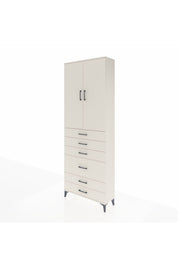 Arges Dolap 3 Raflı 6 Çekmeceli 2 Kapaklı 88x30x243 - S33M065V1A