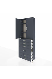 Arges Dolap 3 Raflı 6 Çekmeceli 2 Kapaklı 88x30x243 - S33M065V5A
