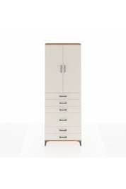 Arges Dolap 3 Raflı 6 Çekmeceli 2 Kapaklı 88x30x243 - S33M065V7A