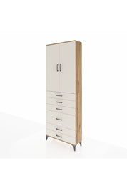 Arges Dolap 3 Raflı 6 Çekmeceli 2 Kapaklı 88x30x243 - S33M065V7A