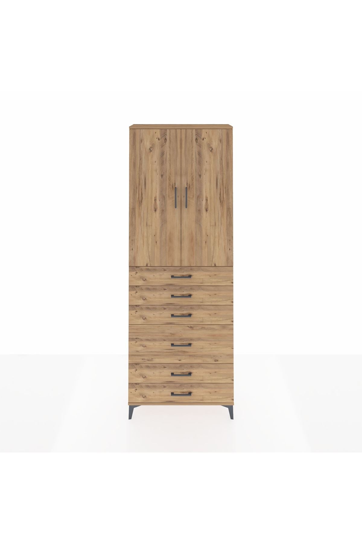 Arges Dolap 3 Raflı 6 Çekmeceli 2 Kapaklı 88x30x243 - S33M065V9A