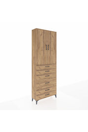 Arges Dolap 3 Raflı 6 Çekmeceli 2 Kapaklı 88x30x243 - S33M065V9A