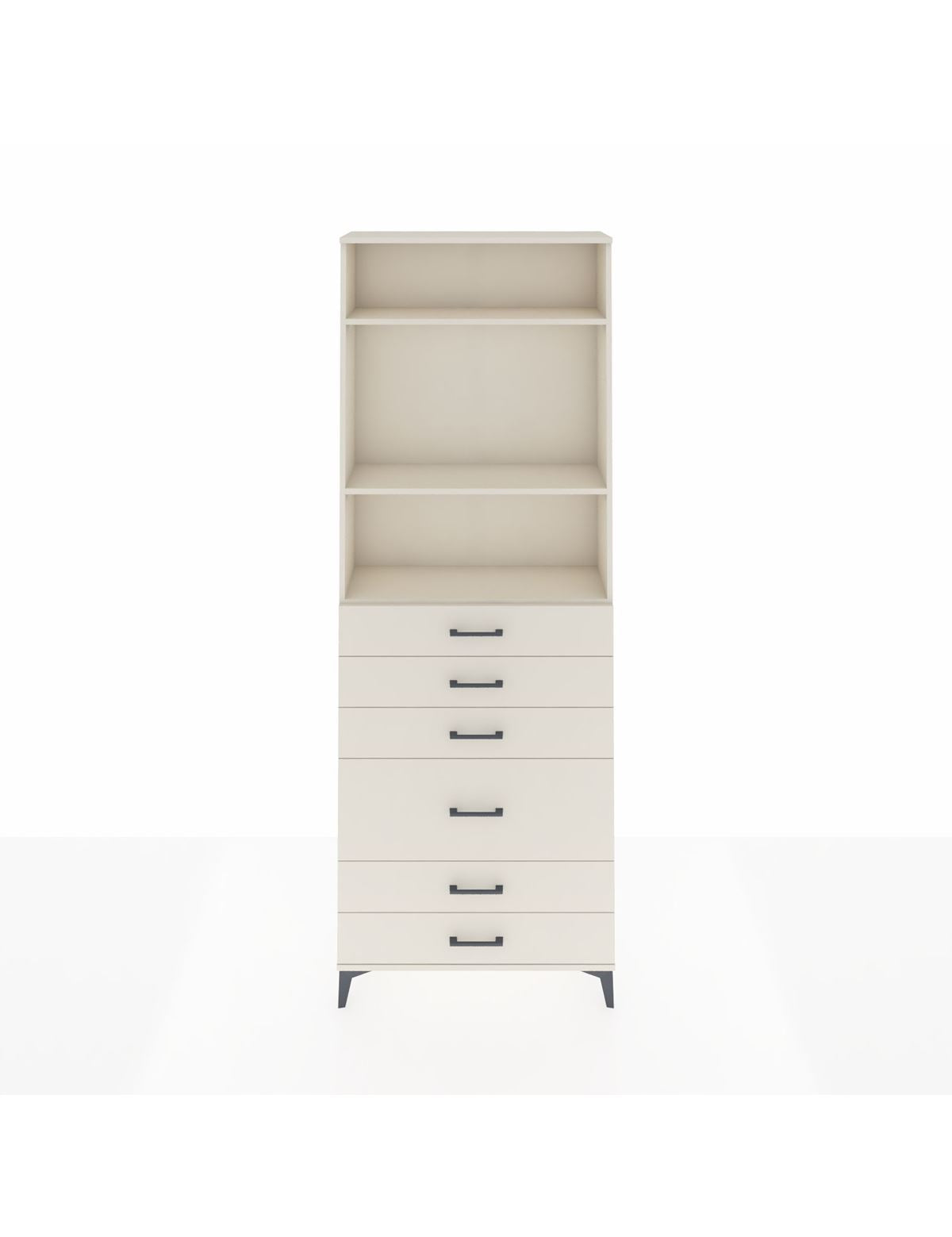 Arges Dolap 3 Raflı 6 Çekmeceli 2 Kapaklı 88x30x243 - S33M066V1A