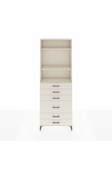 Arges Dolap 3 Raflı 6 Çekmeceli 2 Kapaklı 88x30x243