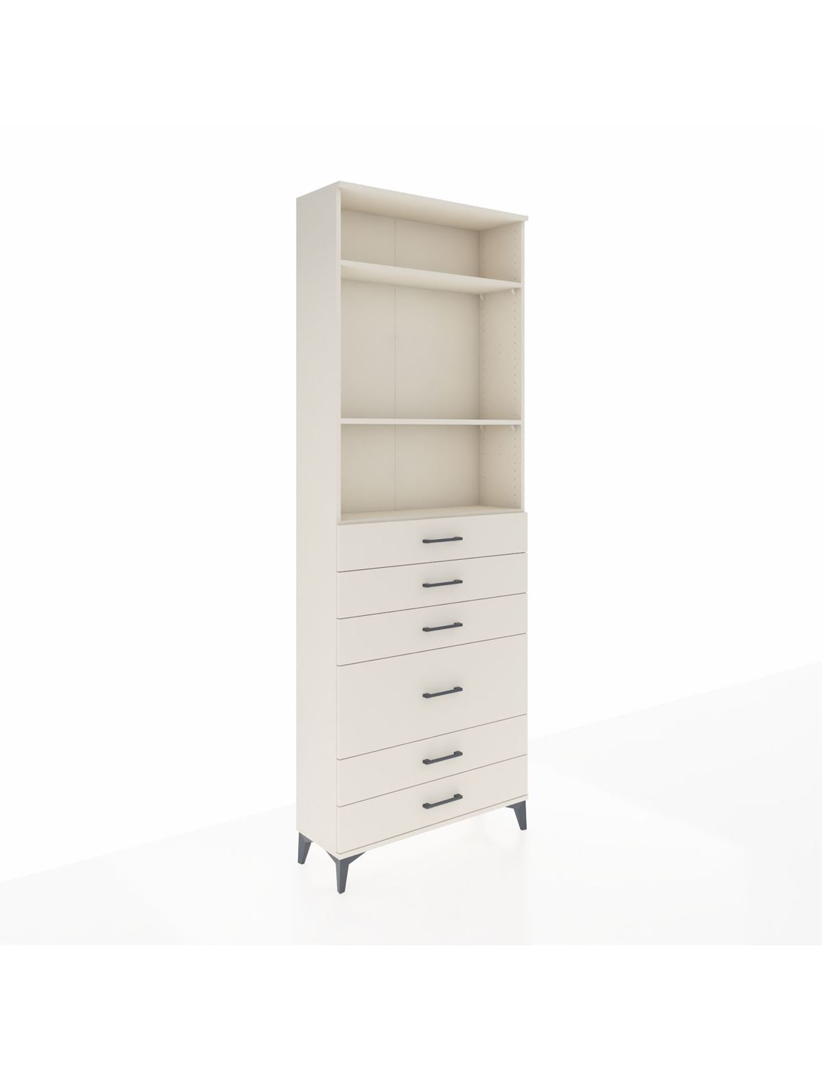 Arges Dolap 3 Raflı 6 Çekmeceli 2 Kapaklı 88x30x243 - S33M066V1A