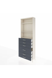 Arges Dolap 3 Raflı 6 Çekmeceli 2 Kapaklı 88x30x243 - S33M066V2A