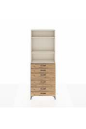 Arges Dolap 3 Raflı 6 Çekmeceli 2 Kapaklı 88x30x243 - S33M066V3A